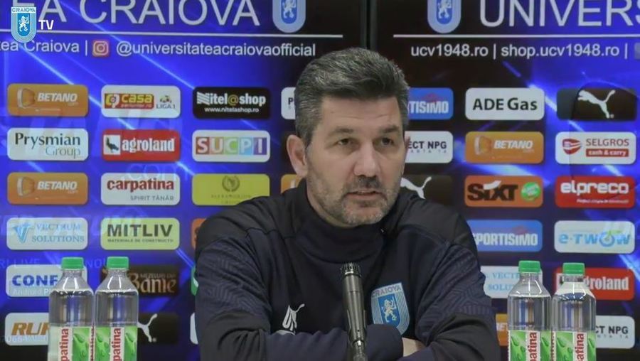 VIDEO | Marinos Ouzounidis a anunţat mai multe modificări în echipa Craiovei, pentru partida cu UTA 

