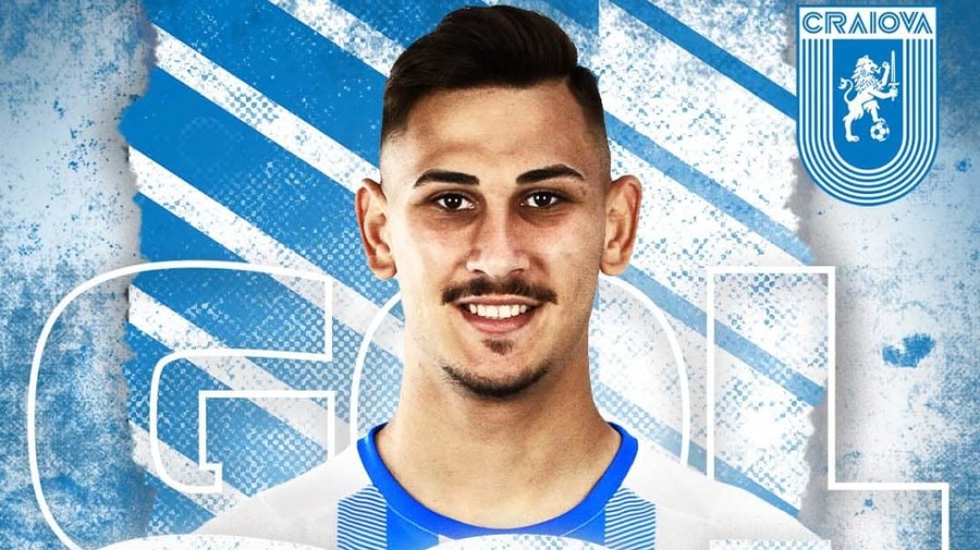 Jovan Markovic, omul de gol al Universităţii Craiova, lăudat de patronul Mihai Rotaru: ”E Benzema al nostru!”