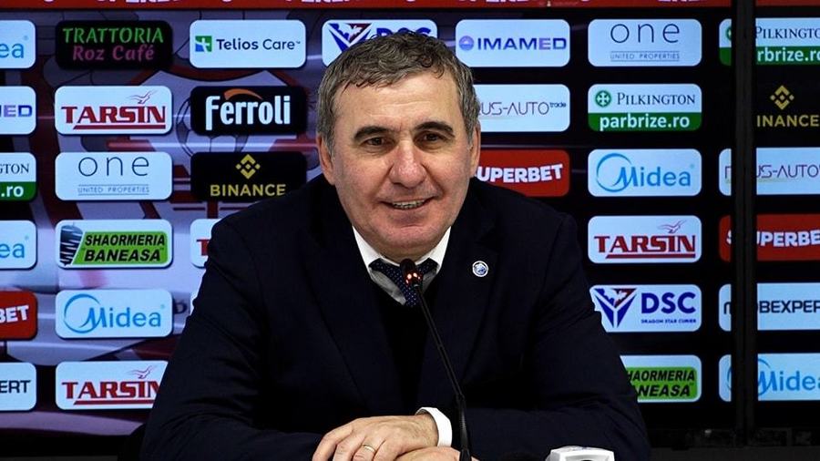 VIDEO ǀ ”Suntem acolo, doar ne luptăm pentru lucrul ăsta”. Gică Hagi face un pas major spre titlu