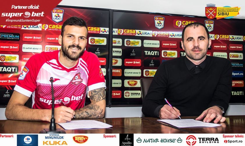 FC Hermannstadt şi-a betonat defensiva cu un fotbalist italian