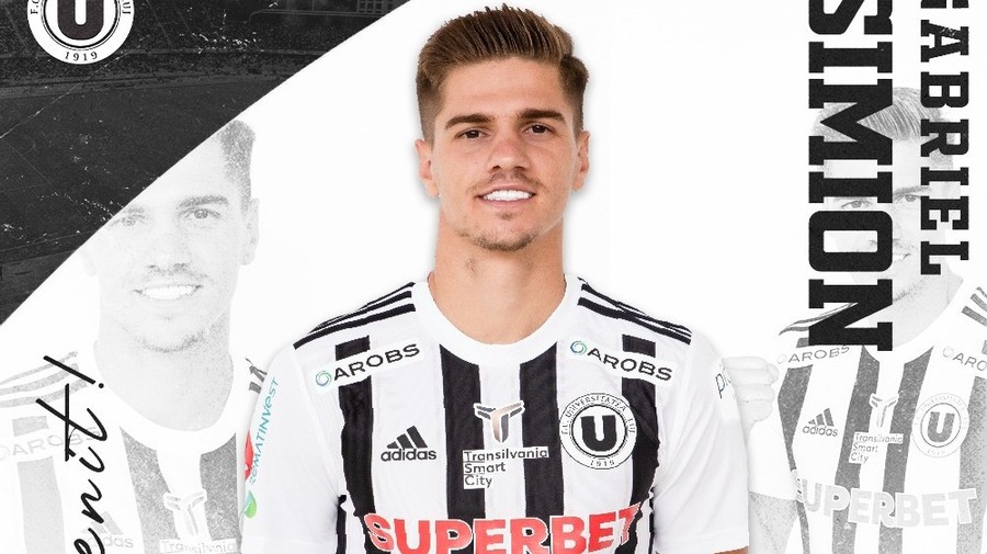 OFICIAL ǀ Gabriel Simion, fostul mijlocaş defensiv crescut de FCSB, a semnat cu Universitatea Cluj
