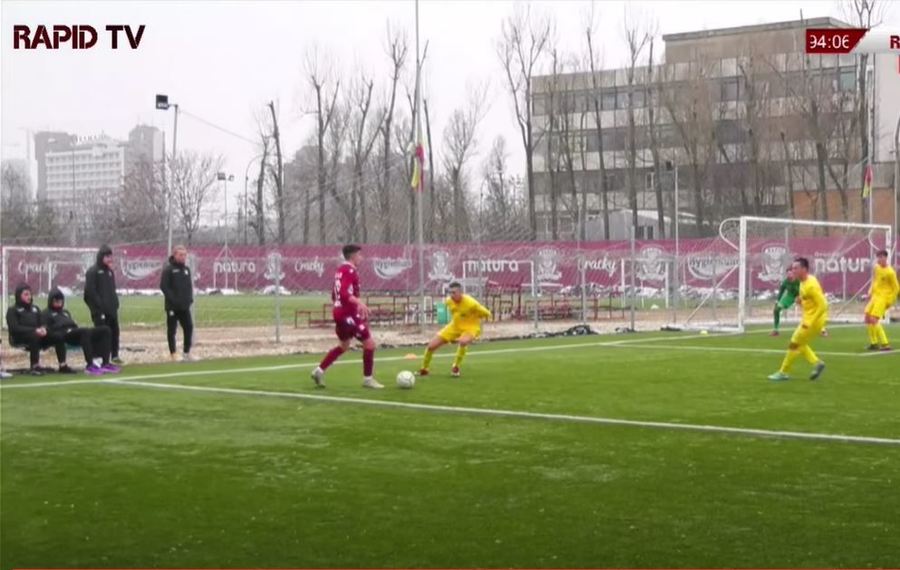 VIDEO | Rapid - Corona Braşov 2-2, într-un meci amical. Echipa din Liga 3 le-a pus mari probleme 'alb-vişiniilor'