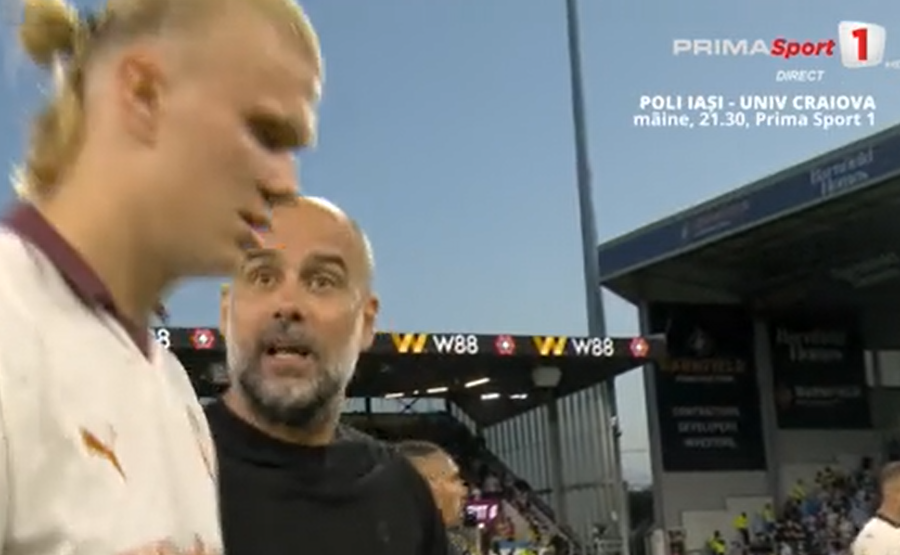 VIDEO | Confruntarea titanilor! Guardiola s-a răstit la Haaland şi apoi a vrut să mute camera TV
