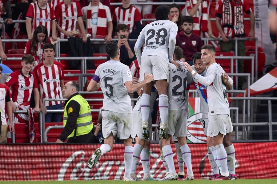 VIDEO ǀ Barcelona continuă marşul către titlu în La Liga! Golul lui Raphinha le-a adus catalanilor 3 puncte cu Athletic Bilbao