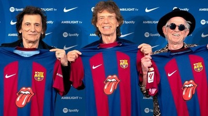 FC Barcelona va evolua cu logoul trupei Rolling Stones la ”El Clasico”