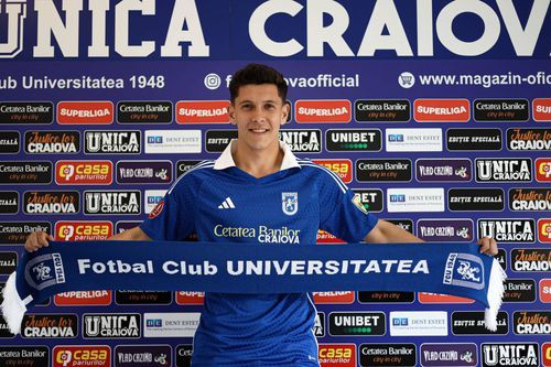 FCU Craiova l-a cedat pe Tudor Oltean la altă formaţie din Liga 2