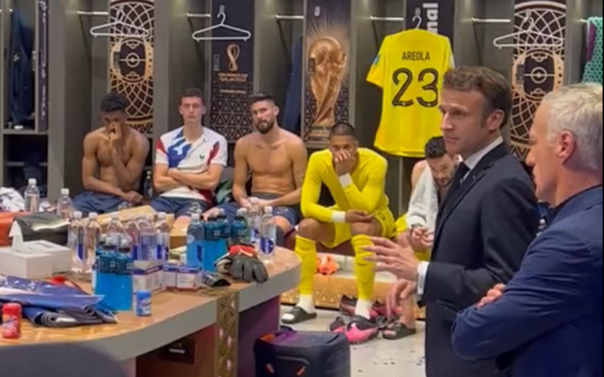 Preşedintele Macron vrea ca Didier Deschamps să rămână selecţioner al Franţei. Ce le-a transmis jucătorilor după finala cu Argentina
