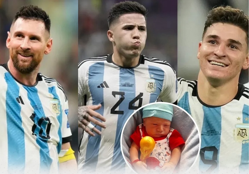 Un bebeluş născut în ziua finalei CM a primit numele a trei dintre eroii din Qatar: Lionel Enzo Julian