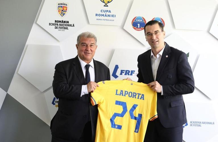 Joan Laporta s-a întâlnit cu Răzvan Burleanu! Ce au discutat 