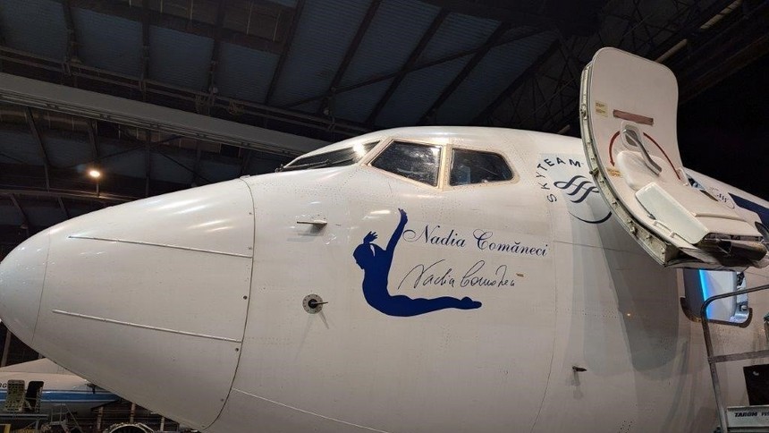 Aeronava TAROM care va purta sportivii români la Jocurile Olimpice de la Paris, redenumită ”Nadia Comăneci”