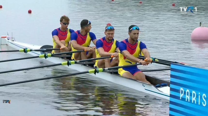 România, locul 3 în finala B la patru vâsle masculin. Tricolorii termină astfel competiţia pe poziţia a 9-a