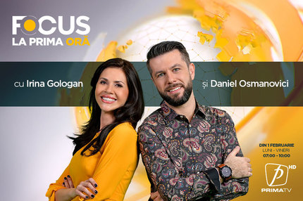 Din 1 februarie, de la ora 7.00
Focus la prima oră - un nou matinal la Prima TV

 