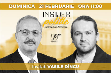 Vasile Dîncu la Insider Politic de la Prima TV