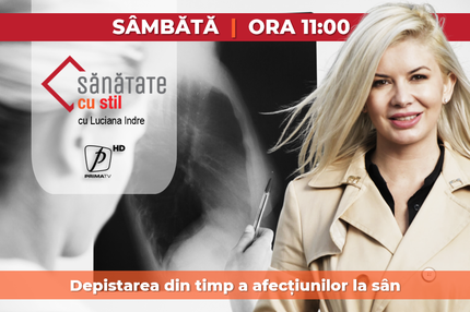 Subiecte interesante, sâmbătă, la Sănătate cu Stil