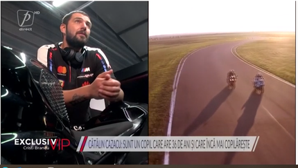 CĂTĂLIN CAZACU: IUBITA MEA ESTE O FEMEIE MINUNATĂ, CARE IUBEŞTE MOTOCICLETELE