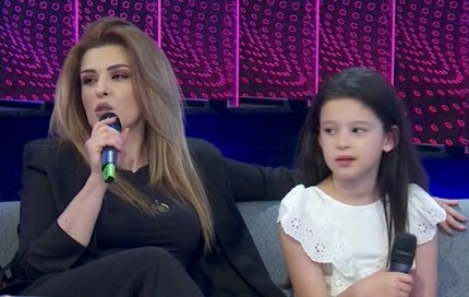 Diana Bişinicu şi Riana, fiica ei, în platoul Exclusiv VIP