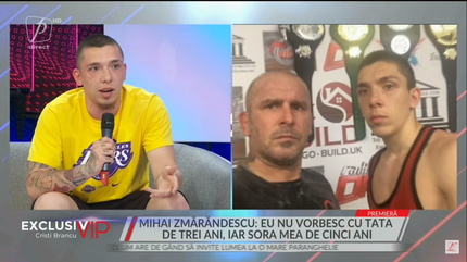 Mihai Zmărăndescu: "Nu vreau să mai aud nimic de tata în viaţa mea"