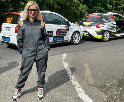 Luciana Indre a trăit adrenalina la maxim la Raliul Maramureşului 