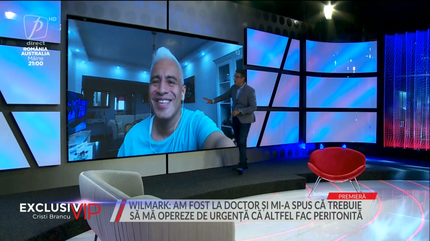 Willmark, prima apariţie TV după ce a fost operat de urgenţă