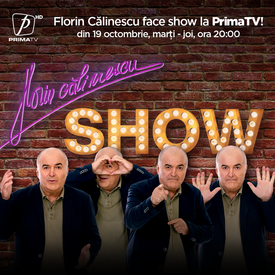 Marcel Ciolacu, preşedintele PSD, şi Ana Maria Brânză, vicecampioană olimpică, sunt primii invitaţi în platoul emisiunii Florin Călinescu Show