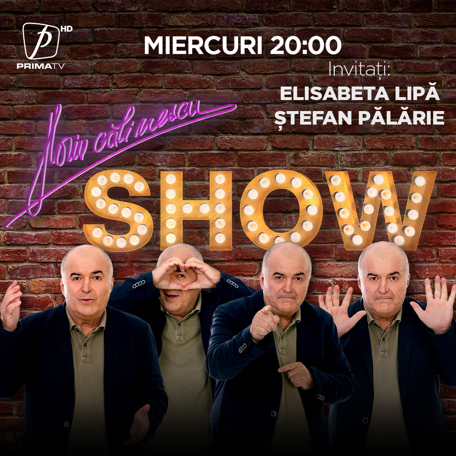Azi, la Florin Călinescu Show, invitaţii sunt Ştefan Pălărie şi Elisabeta Lipă