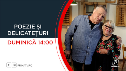 Mirabela Dauer este invitata lui Mircea Dinescu în emisiunea Poezie şi delicateţuri