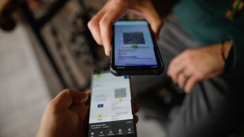 Certificatul a adus coada la mall