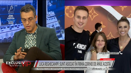 Documente bombă despre relaţia dintre fiul cel mare al lui Reghecampf, Luca, şi amanta însărcinată: Sunt asociat în firma Corinei de anul acesta