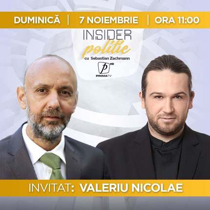 Jurnalist, scriitor şi activist pentru drepturile omului, Valeriu Nicolae vine la Insider Politic