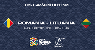 “Generaţia de Suflet” joacă turneul UEFA NATIONS LEAGUE la Prima TV