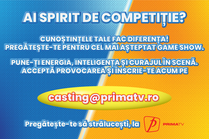 Pregăteşte-te pentru cel mai aşteptat game show, numai la Prima TV!