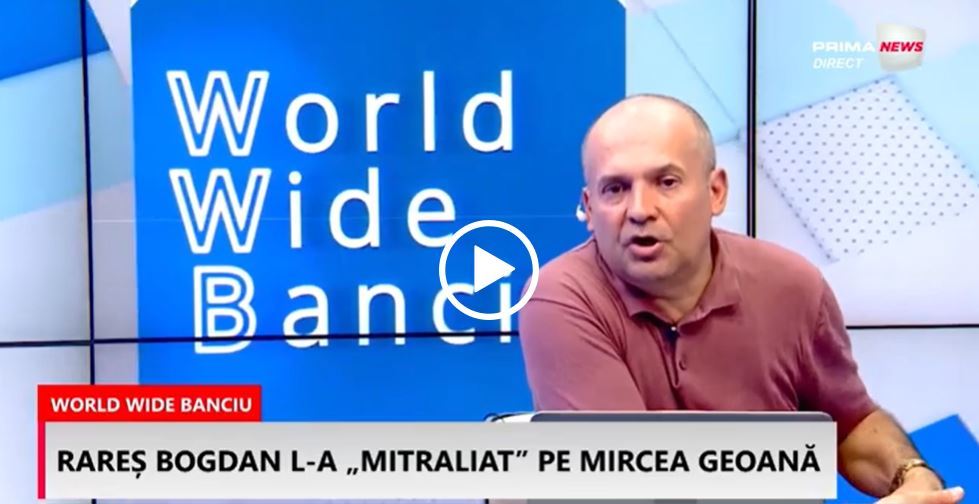 VIDEO. Banciu comentează la WWB declaraţiile lui Rareş Bogdan despre Geoană: A fost scos din minţi