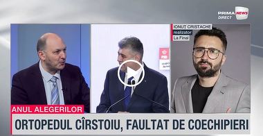 VIDEO. Ionuţ Cristache, despre efectele retragerii lui Cîrstoiu: A dispărut imaginea de mare strateg a lui Ciolacu. El juca table şi noi toţi credeam că joacă şah