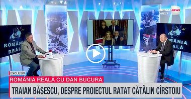 VIDEO. Băsescu, la Prima News, despre situaţia finului Cîrstoiu: Sunt şi slabi de minte, nu doar slabi politicieni