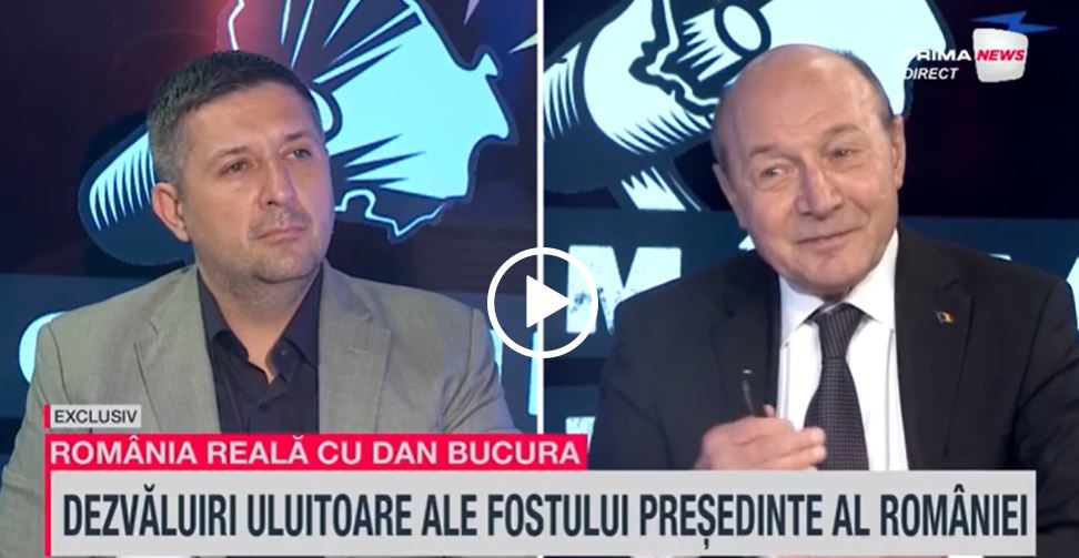 VIDEO. Băsescu, la România reală, despre declaraţia lui Năstase că a fost un preşedinte nociv: Are dreptate