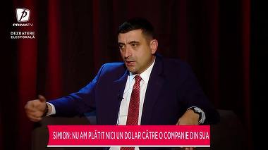 VIDEO. George Simion: Am cheltuit în campania electorală 20% din cât a cheltuit Crin Antonescu / Ce spune despre firma de lobby din SUA