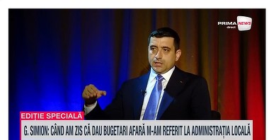 VIDEO. George Simion, la Prima News: "Nu am zis că dau 5000 de profesori afară, m-am referit la administraţia locală şi centrală înţesată de paraziţi" / Cum îi va alege pe cei pe care-i dă afară?
