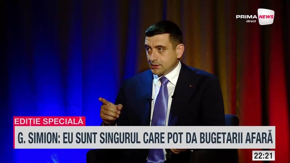 VIDEO. Simion, la Prima News, despre referendumul ”turul 2 înapoi”: Îmi voi da demisia dacă asta va fi voinţa poporului