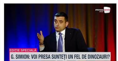 VIDEO. George Simion, întrebat dacă îi plac ameninţările colegei Anamaria Gavrilă la adresa jurnaliştilor: "Şi dumneavoastră nu vă plac?"