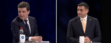 VIDEO. Nicuşor Dan şi George Simion au avut prima dezbatere electorală înainte de turul al doilea de scrutin