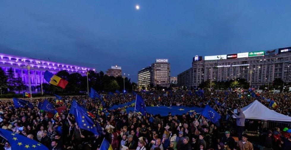 Cel mai mare miting pro-european din România al ultimilor ani. Apel la ieşirea masivă la vot
