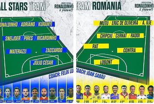 Robert Pires, Eric de Oliveira şi Mirel Rădoi participă la meciul demonstrativ al lui Ronaldinho de la Cluj-Napoca