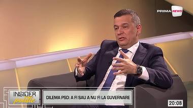 VIDEO. Grindeanu, la Insider politic, despre intrarea PSD la guvernare: Vreau să consultăm partidul în jos, prin vot