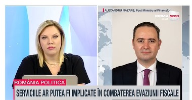 VIDEO. Alexandru Nazare: Pachetul de măsuri fiscale trebuie să prezerve creşterea economică pe care o avem / Un mix de măsuri care să ne ducă astăzi în recesiune, ar face, de fapt, ca reechilibrarea bugetului să fie mult mai dificilă