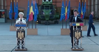 VIDEO. Nicuşor Dan, declaraţii comune cu Ursula von der Leyen: Ne dorim ca Hubul european de securitate să fie localizat în România, la Constanţa / România poate să contribuie la reconstrucţia Ucrainei