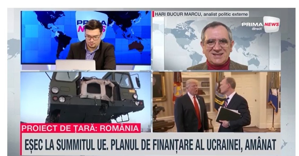 VIDEO. Hari Bucur Marcu, analist politică externă, analizează la Prima News strategia de apărare a Uniunii Europene şi diferenţa de mesaje dintre statele membre