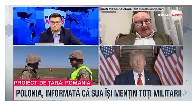 VIDEO. Ioan Mircea Pascu, fost ministru al Apărării, despre retragerea trupelor SUA: Ar trebui să ne uităm la exemplul Polonia. Ei au fost tot timpul în contact direct cu SUA