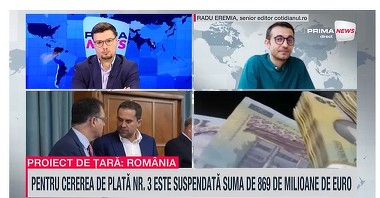 VIDEO. Radu Eremia, despre marile restanţe din PNRR: Nici nu vrem să ne închipuim cum arată situaţia pe 2025 din moment ce noi ne chinuim să îndeplinim unele restanţe din ultimii doi ani