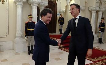 VIDEO. Şeful NATO, Mark Rutte, a fost primit la Cotroceni de preşedintele Nicuşor Dan