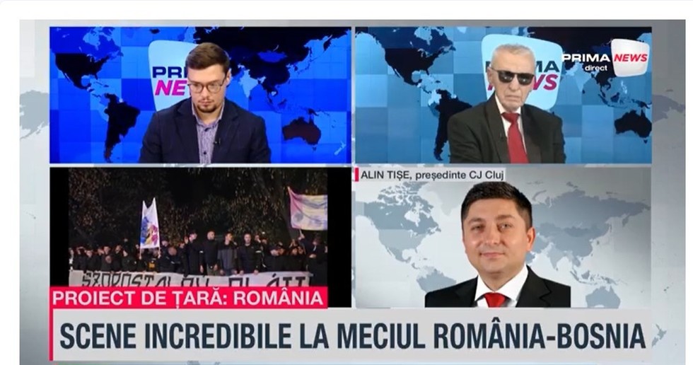 VIDEO. Alin Tişe, preşedinte CJ Cluj, despre scandările de la meciul Bosnia-România: O dezamăgire profundă ce am trăit pe stadion. Ce spune diplomatul Pavel Suian